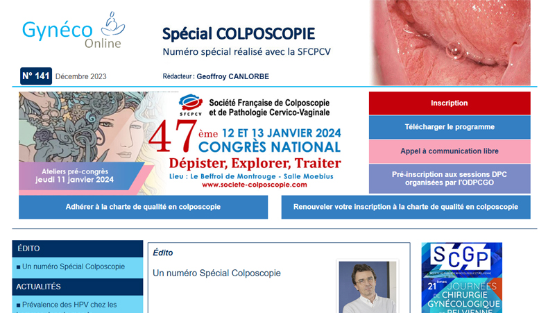 Newsletters Société Française De Colposcopie Et De Pathologie Cervico Vaginale